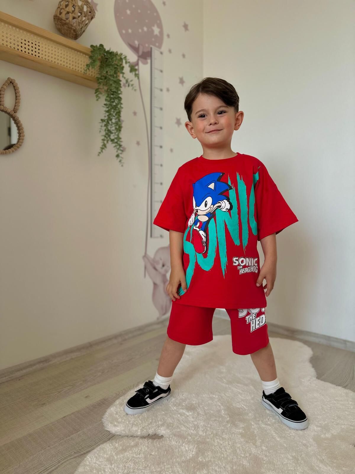 Sonic Tam Pamuk Çocuk Takım