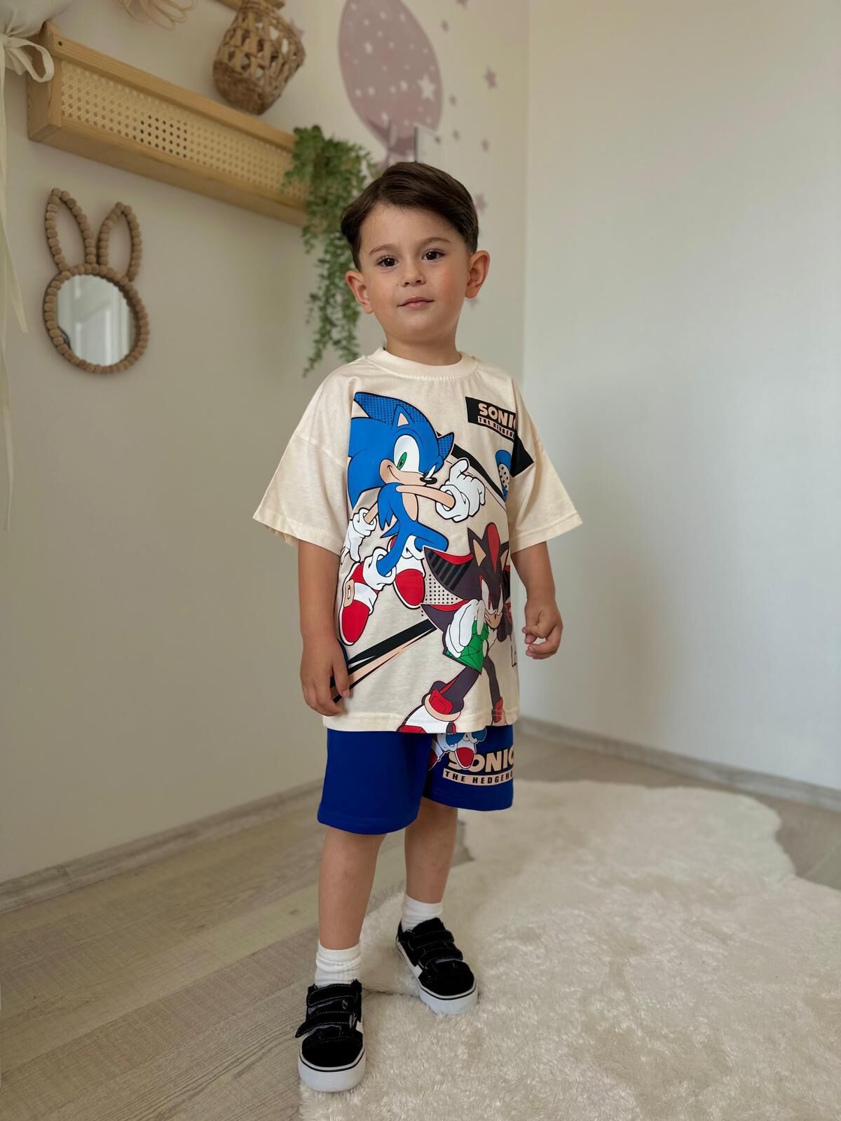 Sonic Tam Pamuk Çocuk Takım