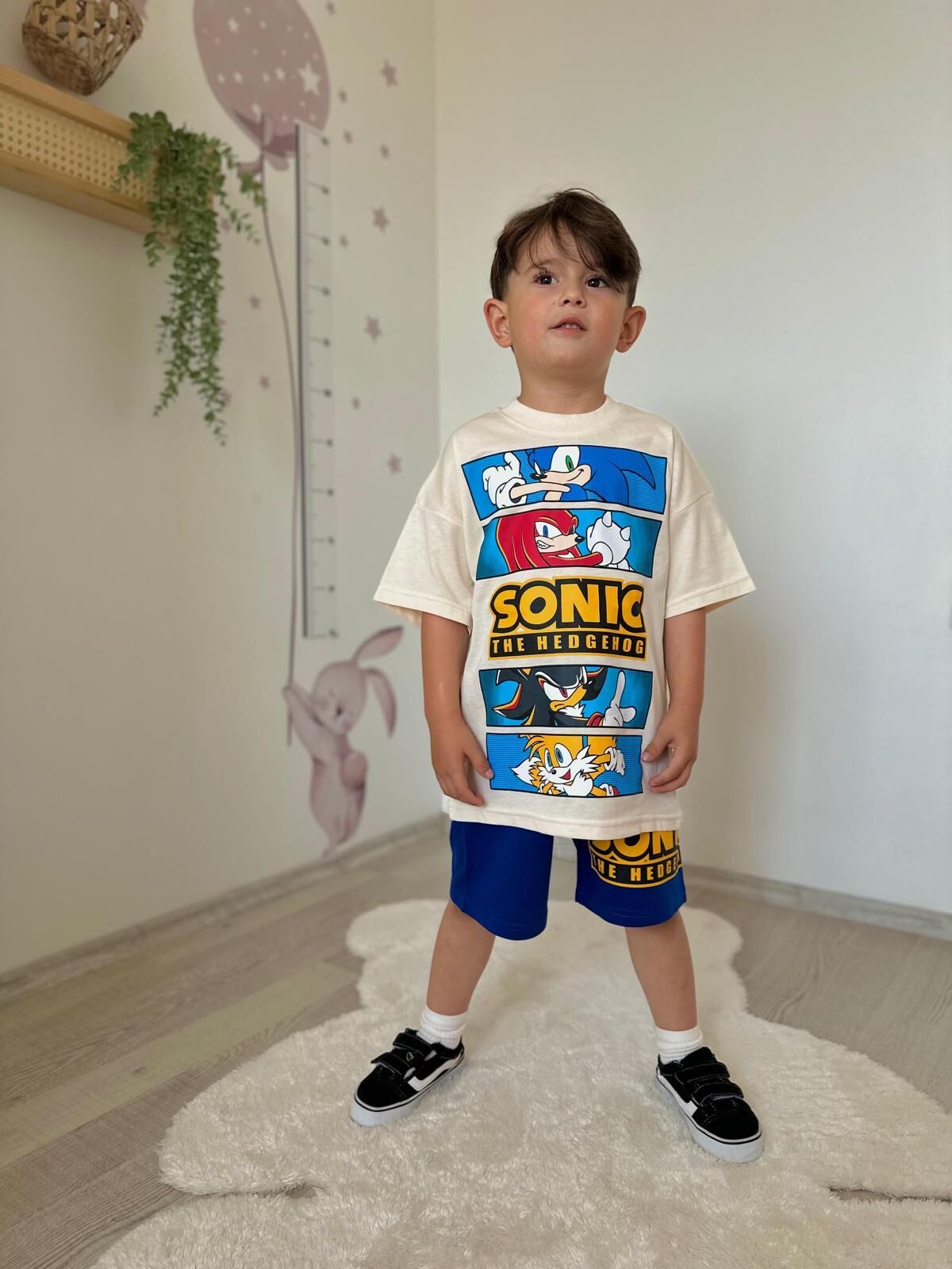 Sonıc Tam Pamuk Çocuk Takım