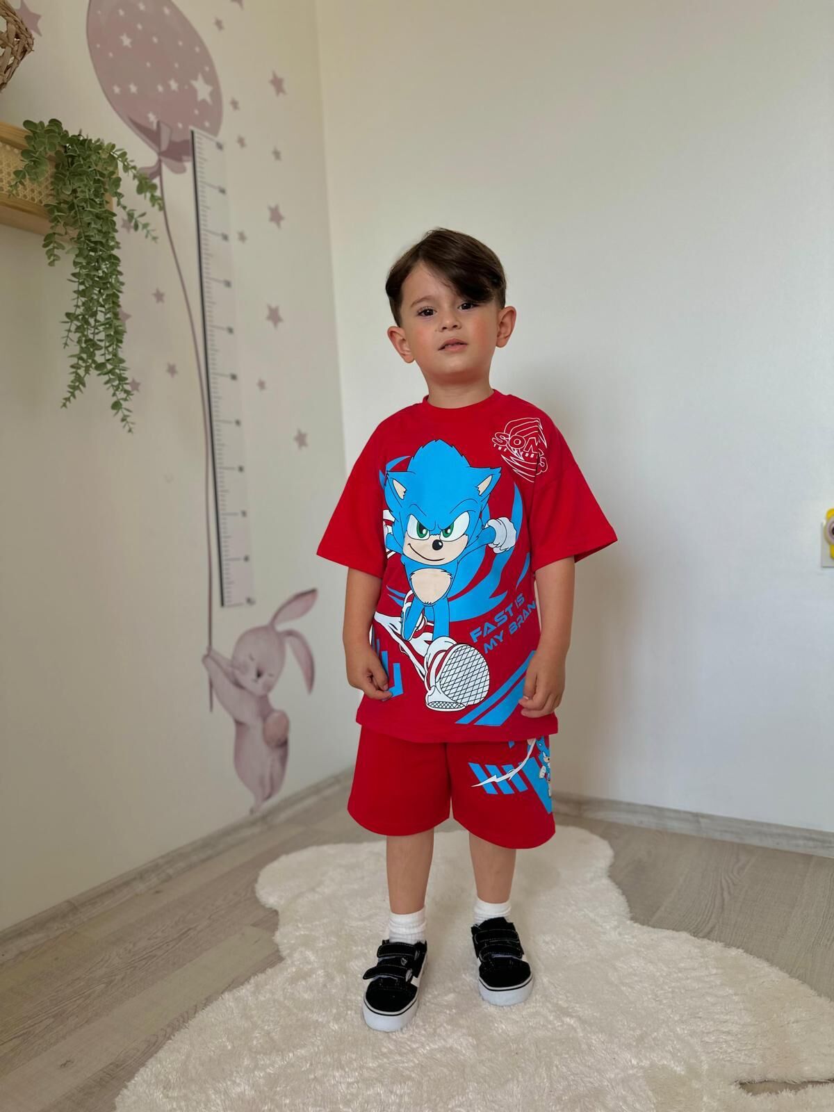 Sonic Tam Pamuk Çocuk Takım