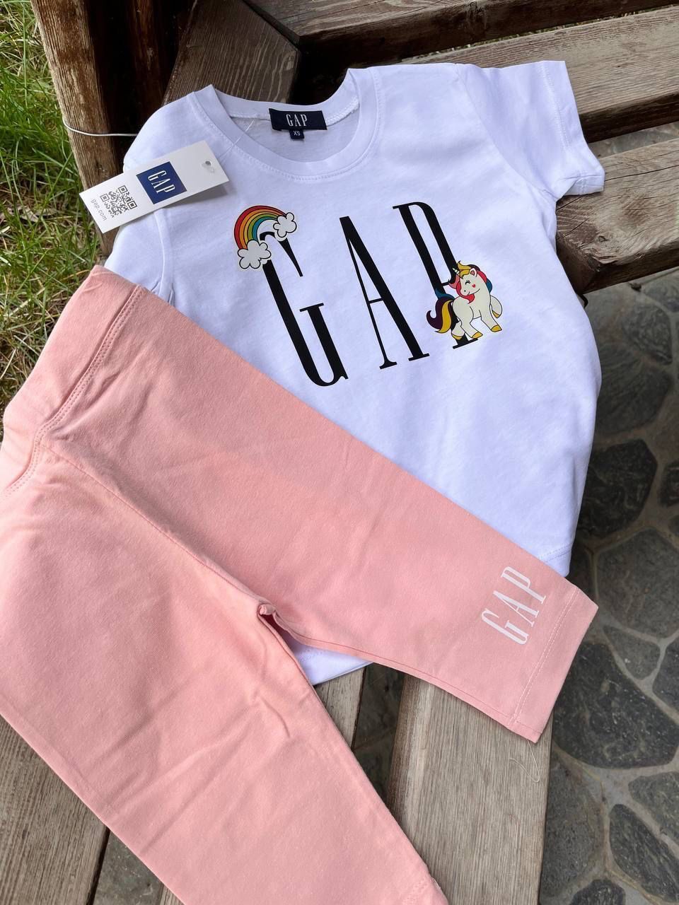 Unicorn Capri Taytlı Kız Çocuk Takım