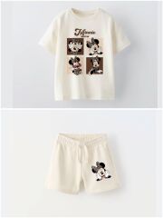 Leopar Mickey Mouse Kız Çocuk Takım